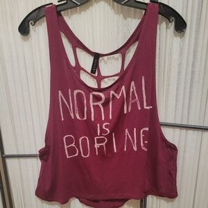 Full Tilt Normal  is Boring Crop Top.
